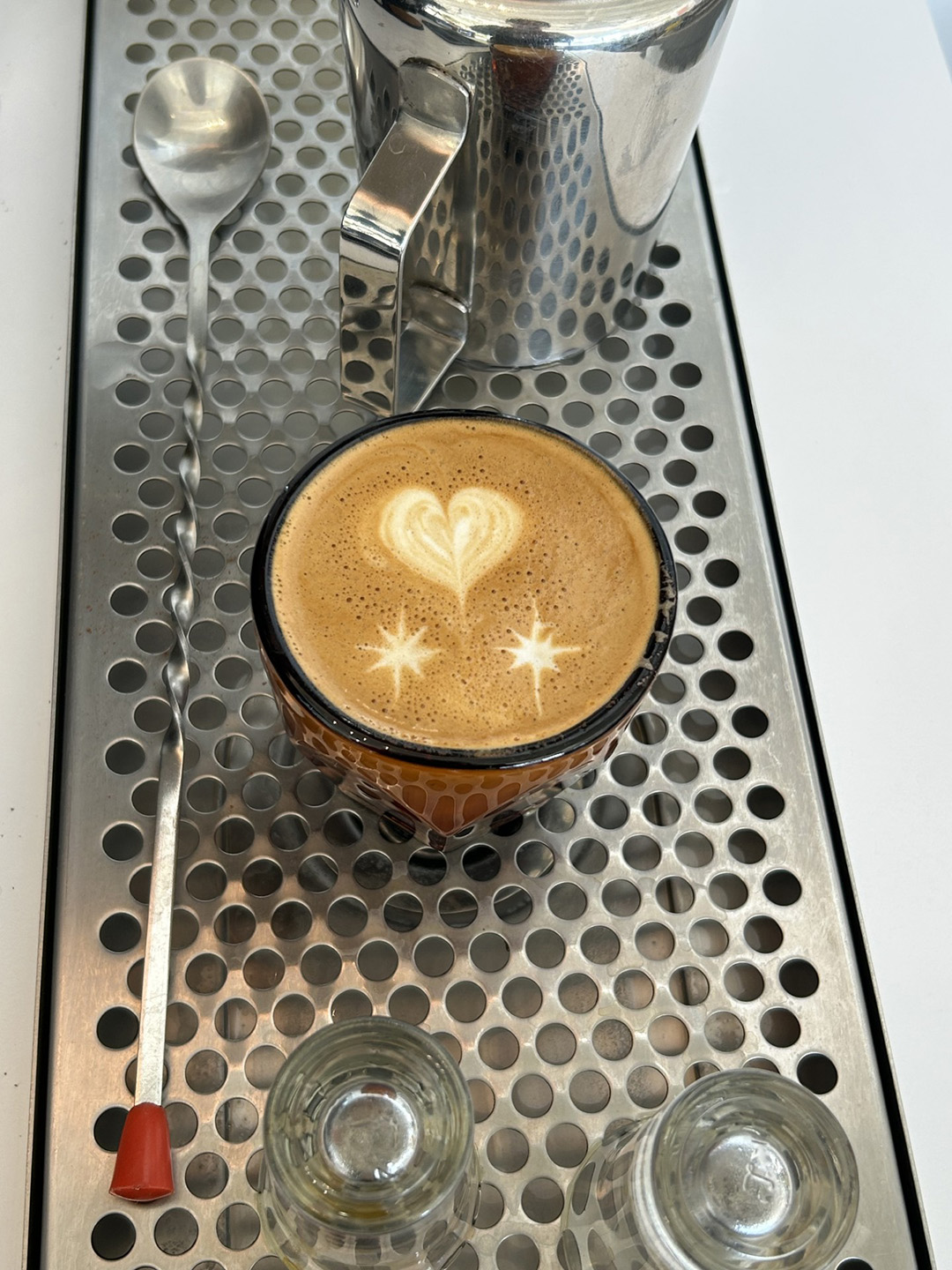 heart and stars cortado