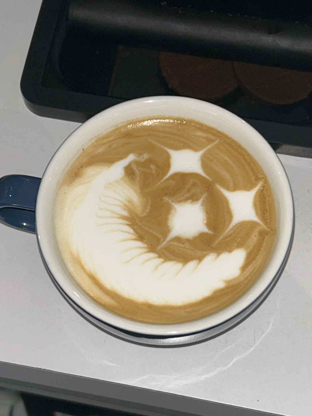 smiling etched rosetta